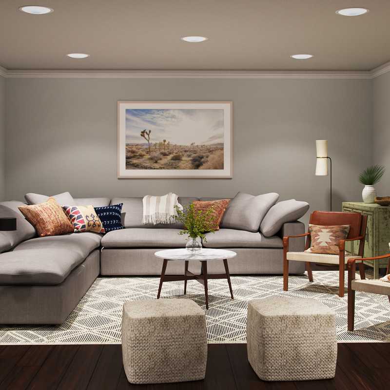 Eclectic, Bohemian Living Room Design by Havenly Interior Designer Michelle