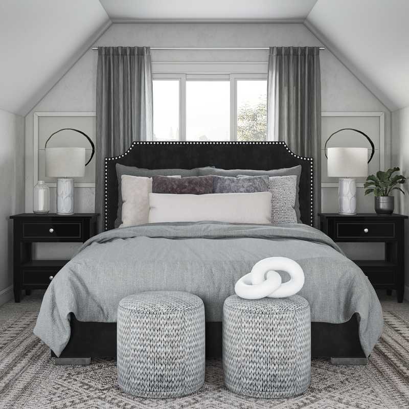 Contemporary, Modern, Vintage Bedroom Design by Havenly Interior Designer Nina