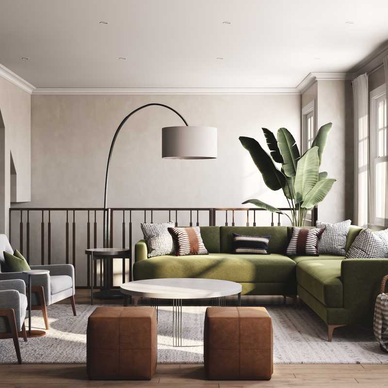 Contemporary, Scandinavian Living Room Design by Havenly Interior Designer Anny