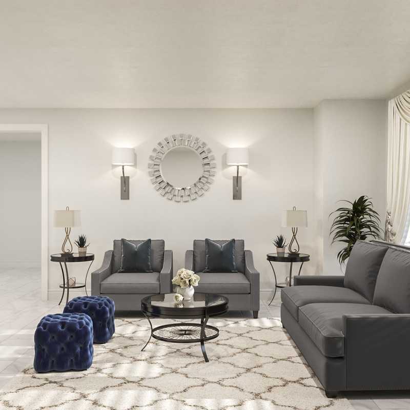 Modern, Glam Living Room Design by Havenly Interior Designer Merna