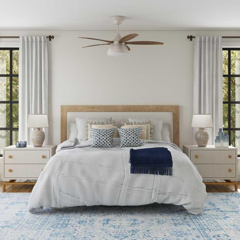 Modern, Coastal, Scandinavian Bedroom Design by Havenly Interior Designer Laura