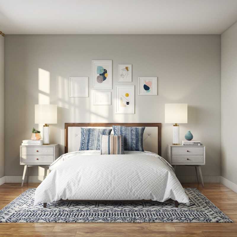 Midcentury Modern Bedroom Design by Havenly Interior Designer Rachel