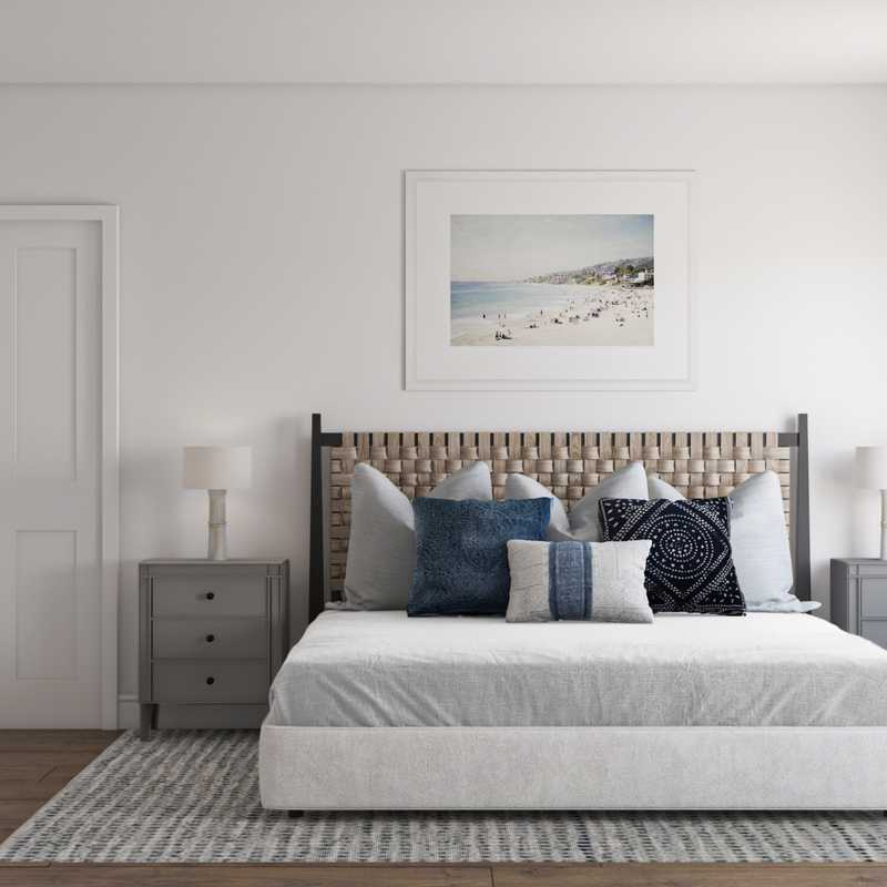 Contemporary, Bohemian, Coastal Bedroom Design by Havenly Interior Designer Lilly