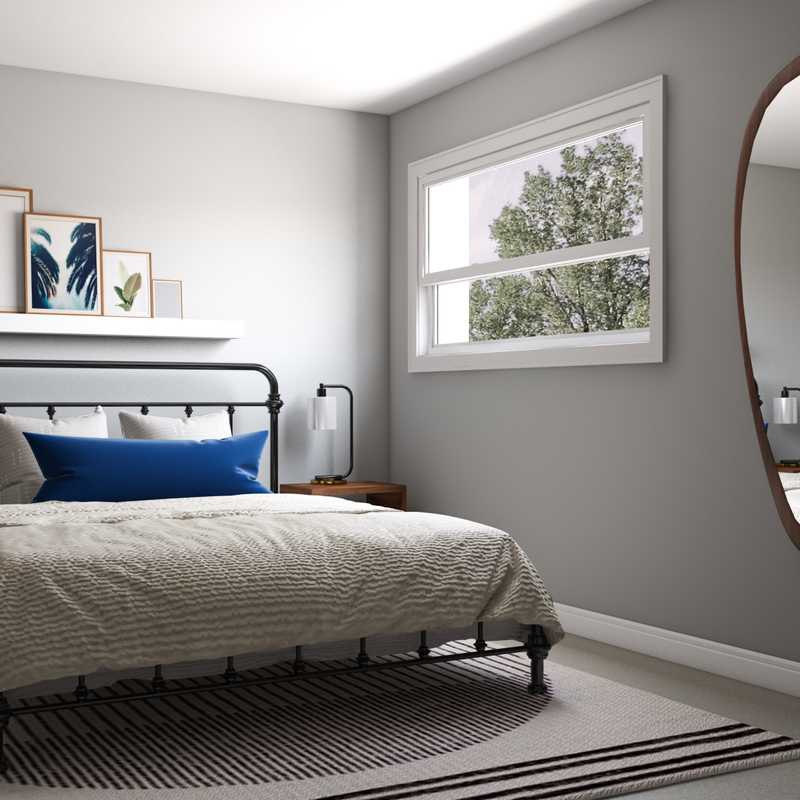 Modern, Bohemian, Coastal, Midcentury Modern Bedroom Design by Havenly Interior Designer Christina