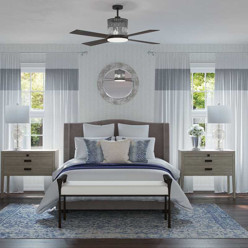 Contemporary, Transitional Bedroom Design by Havenly Interior Designer Fendy