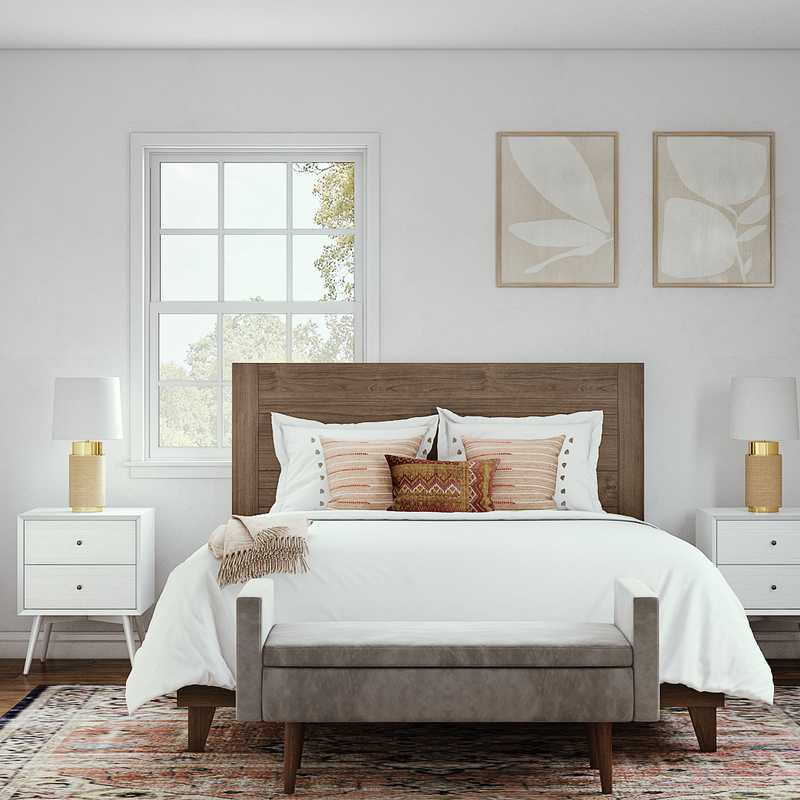 Bohemian Bedroom Design by Havenly Interior Designer Shauna