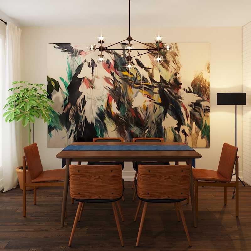 Modern, Midcentury Modern, Minimal Dining Room Design by Havenly Interior Designer Randi