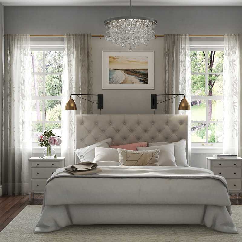 Modern, Classic Bedroom Design by Havenly Interior Designer Nancy