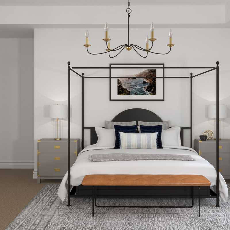 Contemporary Bedroom Design by Havenly Interior Designer Kelly
