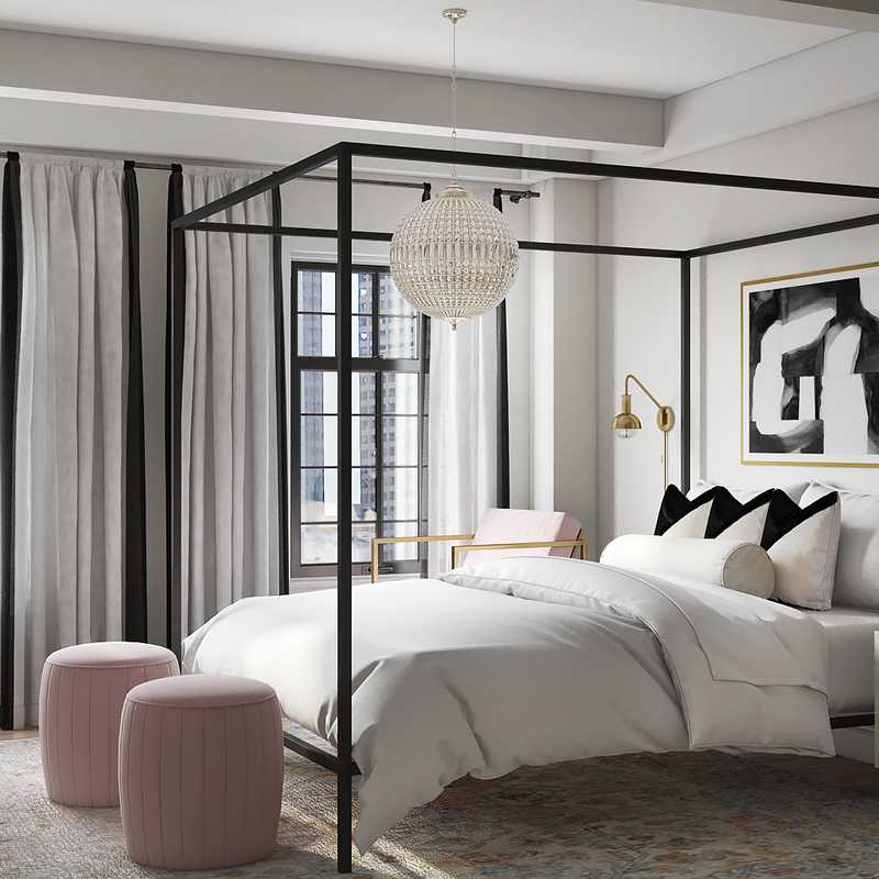 Contemporary Bedroom Design by Havenly Interior Designer Brittney