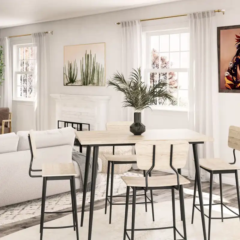 Bohemian, Scandinavian Living Room Design by Havenly Interior Designer Sarah