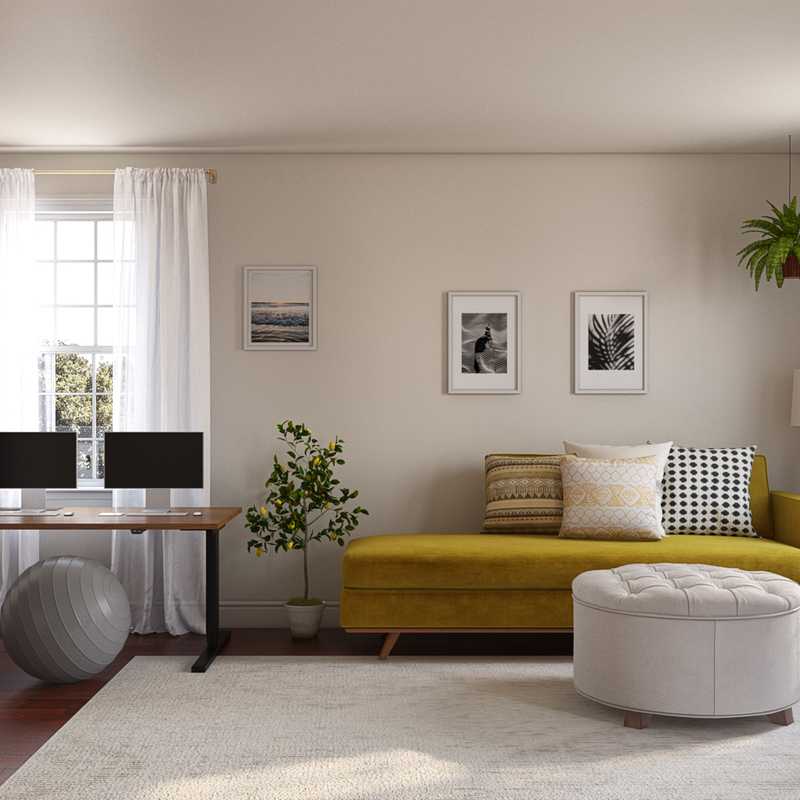 Eclectic, Bohemian Living Room Design by Havenly Interior Designer Samantha