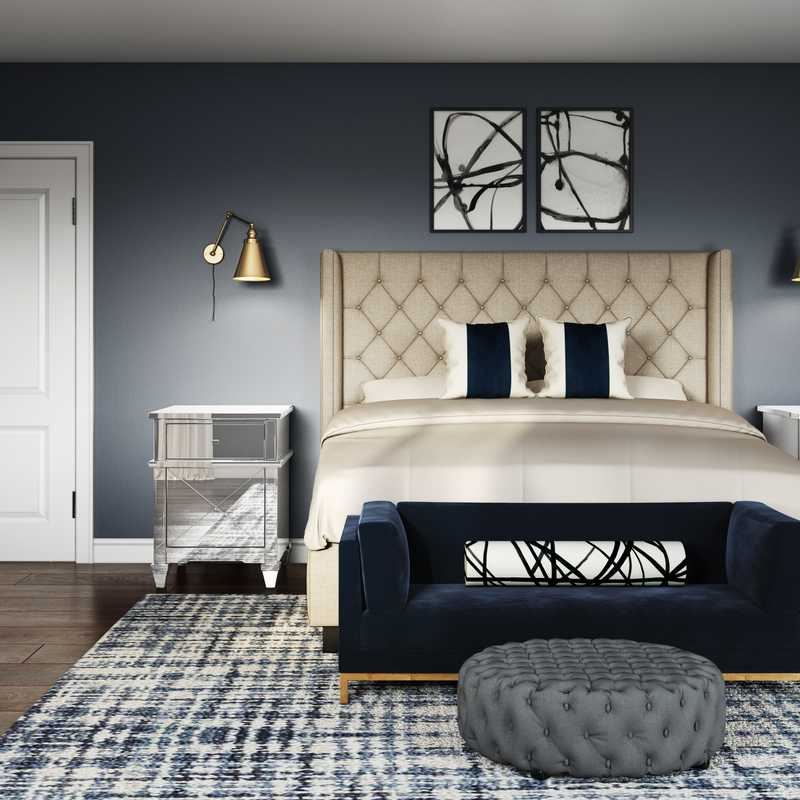 Modern, Glam Bedroom Design by Havenly Interior Designer Stephanie