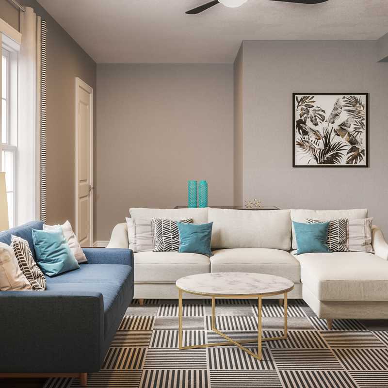 Midcentury Modern Living Room Design by Havenly Interior Designer Brooke