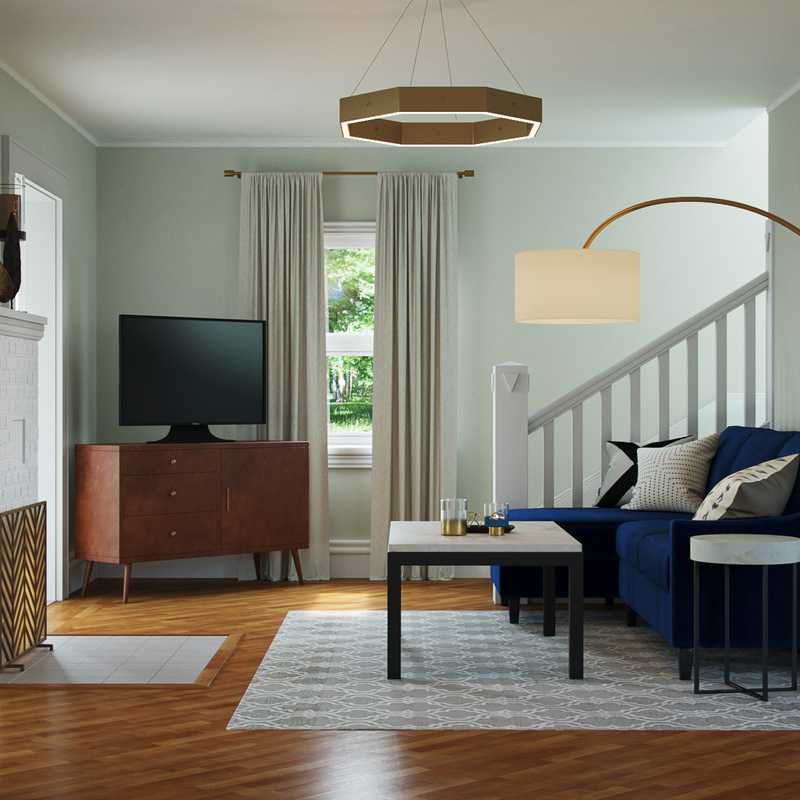 Modern, Scandinavian Living Room Design by Havenly Interior Designer Cathrine