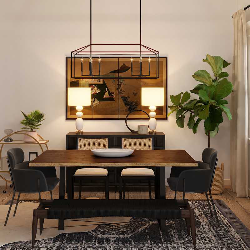 Eclectic, Bohemian, Global, Scandinavian Dining Room Design by Havenly Interior Designer Dani