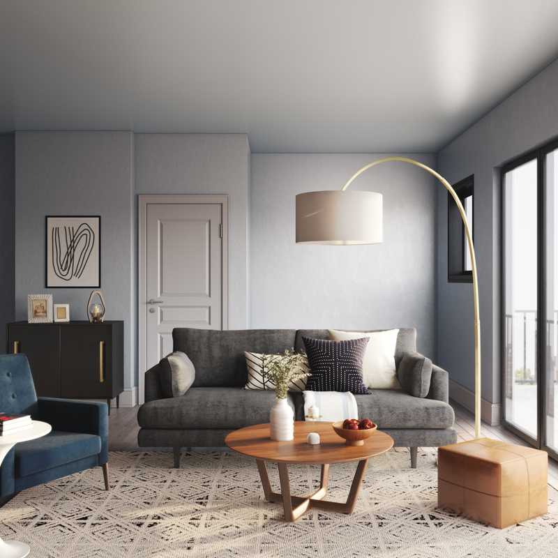 Modern, Midcentury Modern, Minimal, Scandinavian Living Room Design by Havenly Interior Designer Saba