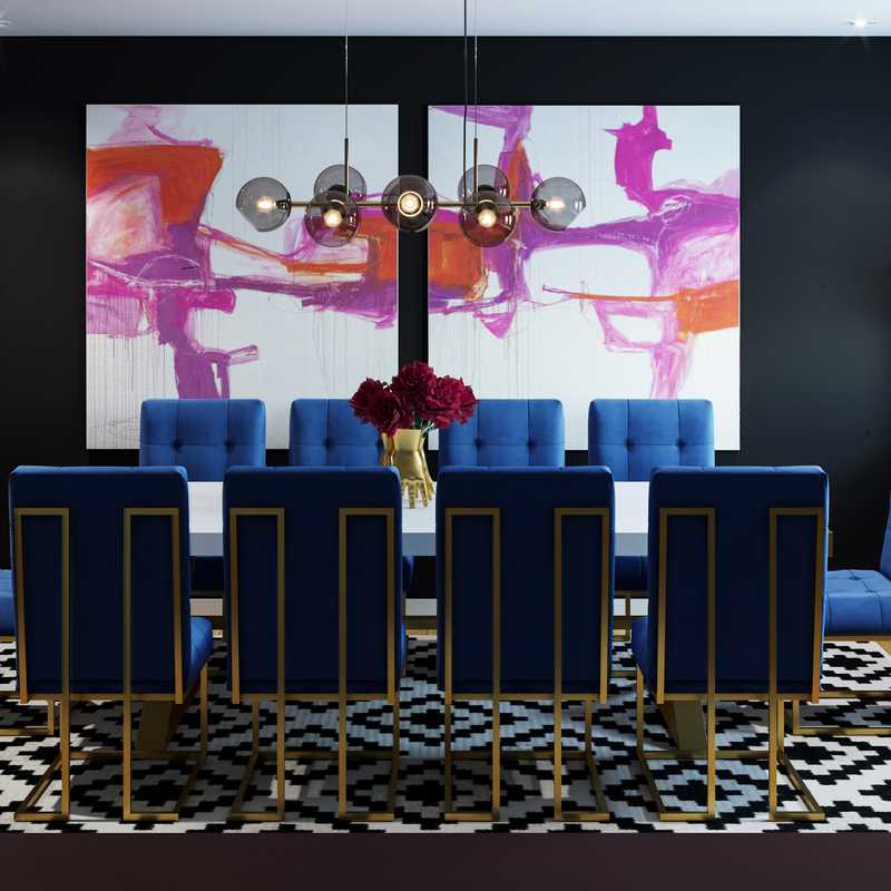 Modern, Glam Dining Room Design by Havenly Interior Designer Marie
