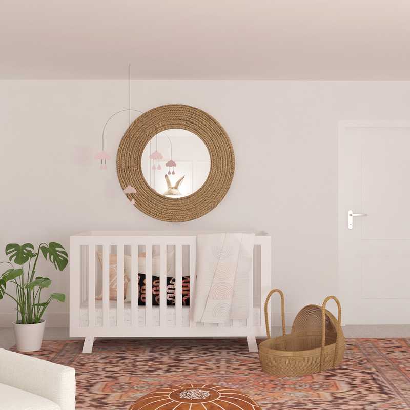 Eclectic, Bohemian Nursery Design by Havenly Interior Designer Sarah