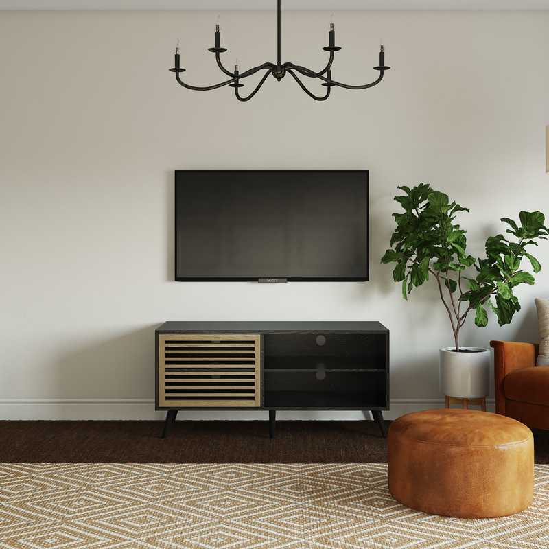 Transitional, Midcentury Modern Bedroom Design by Havenly Interior Designer Aishwarya