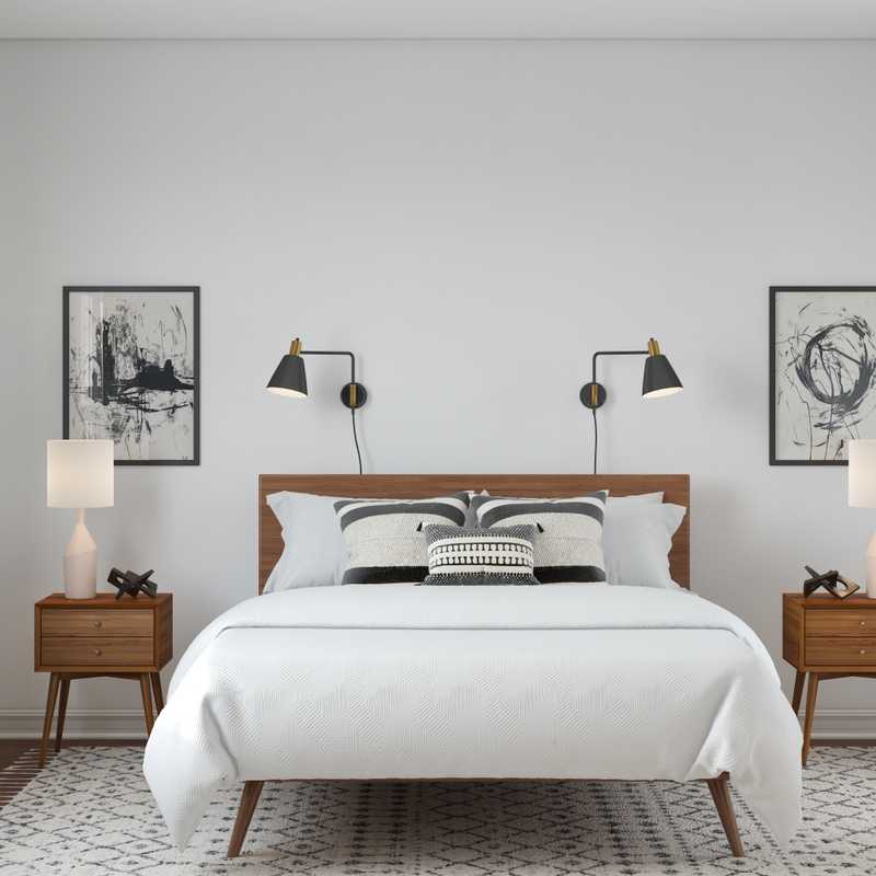 Modern, Industrial, Minimal, Scandinavian Bedroom Design by Havenly Interior Designer Heather