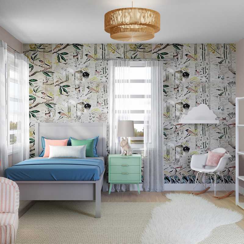 Bohemian, Scandinavian Bedroom Design by Havenly Interior Designer Savannah