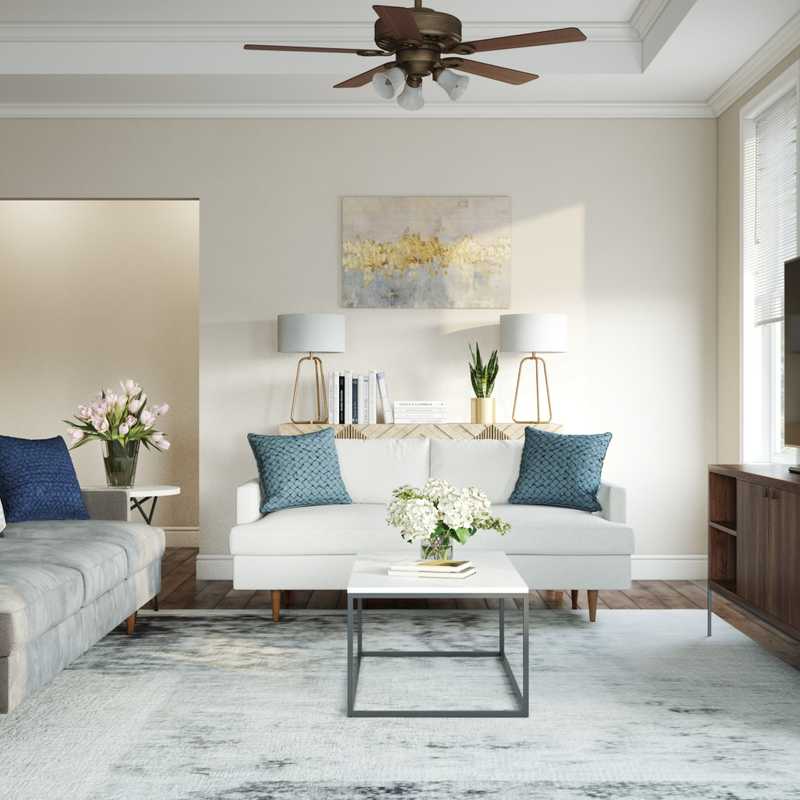 Modern Living Room Design by Havenly Interior Designer Chanel