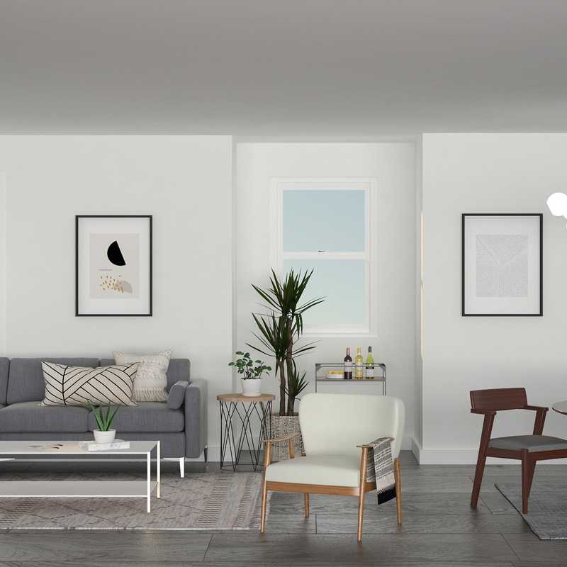 Modern, Eclectic, Bohemian, Midcentury Modern Living Room Design by Havenly Interior Designer Alexandra
