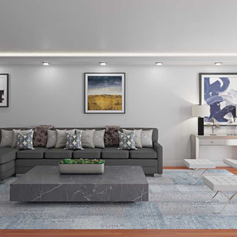 Modern, Glam Living Room Design by Havenly Interior Designer Meghan
