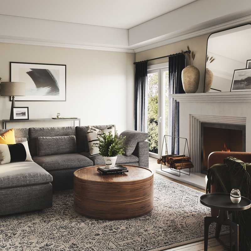 Modern, Midcentury Modern, Minimal Living Room Design by Havenly Interior Designer Brenna