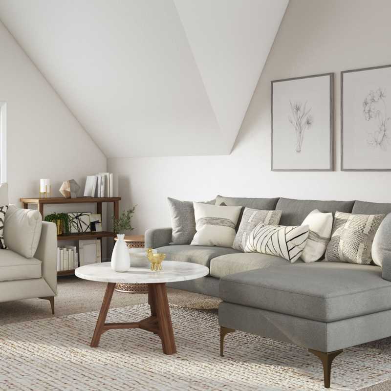 Classic, Bohemian Living Room Design by Havenly Interior Designer Teresa