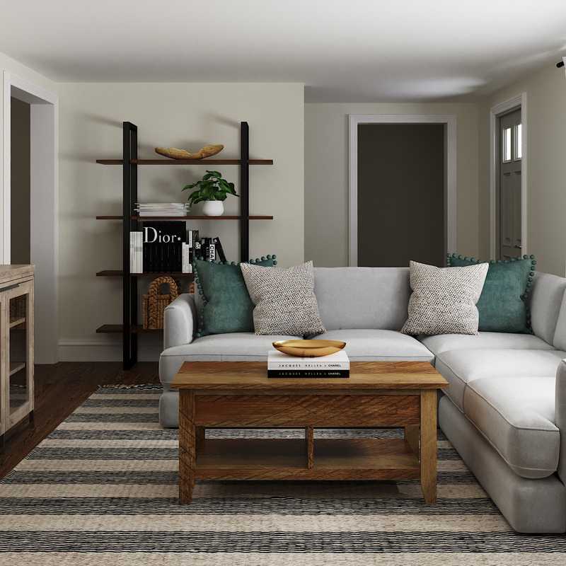 Modern, Minimal Living Room Design by Havenly Interior Designer Jillian