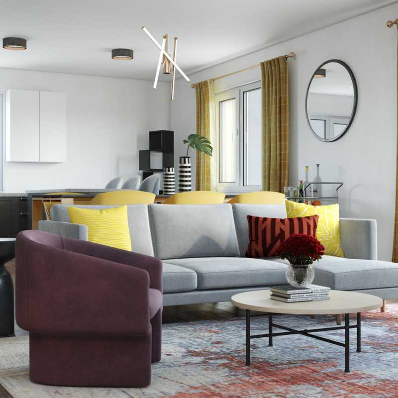 Modern, Minimal, Scandinavian Living Room Design by Havenly Interior Designer Abi