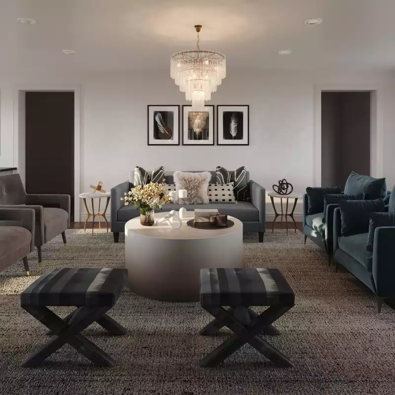 Contemporary, Classic, Traditional, Transitional Living Room Design by Havenly Interior Designer Melisa