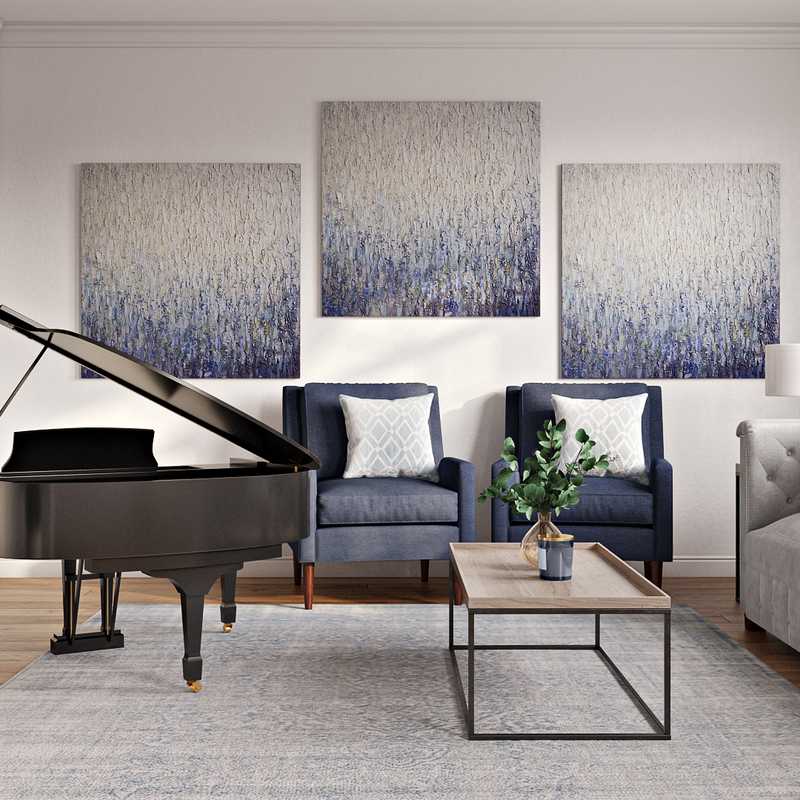 Modern, Classic, Rustic Living Room Design by Havenly Interior Designer Danielle