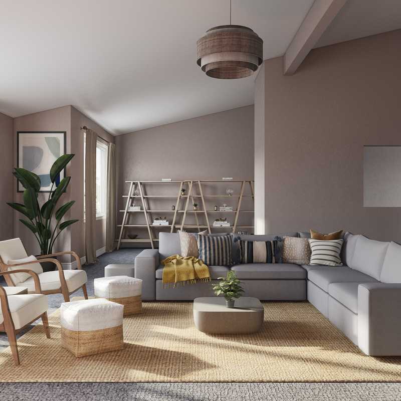 Bohemian, Minimal, Scandinavian Living Room Design by Havenly Interior Designer Sofia