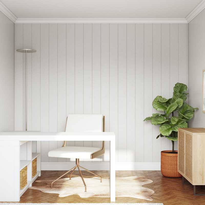 Contemporary, Scandinavian Office Design by Havenly Interior Designer Kyla