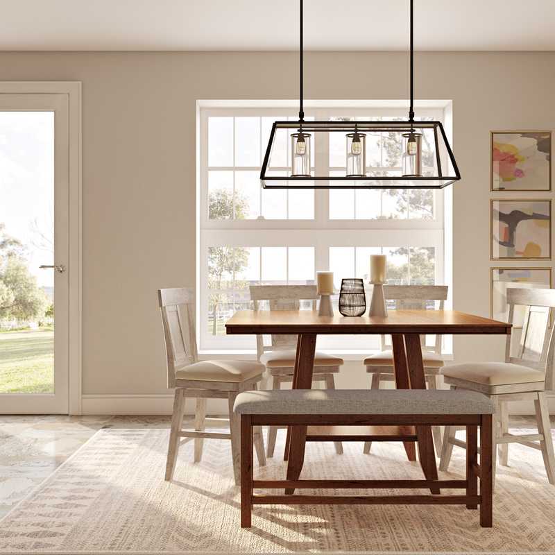 Traditional, Farmhouse Dining Room Design by Havenly Interior Designer Rachel