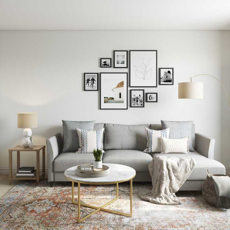 Modern, Bohemian Living Room Design by Havenly Interior Designer Maria