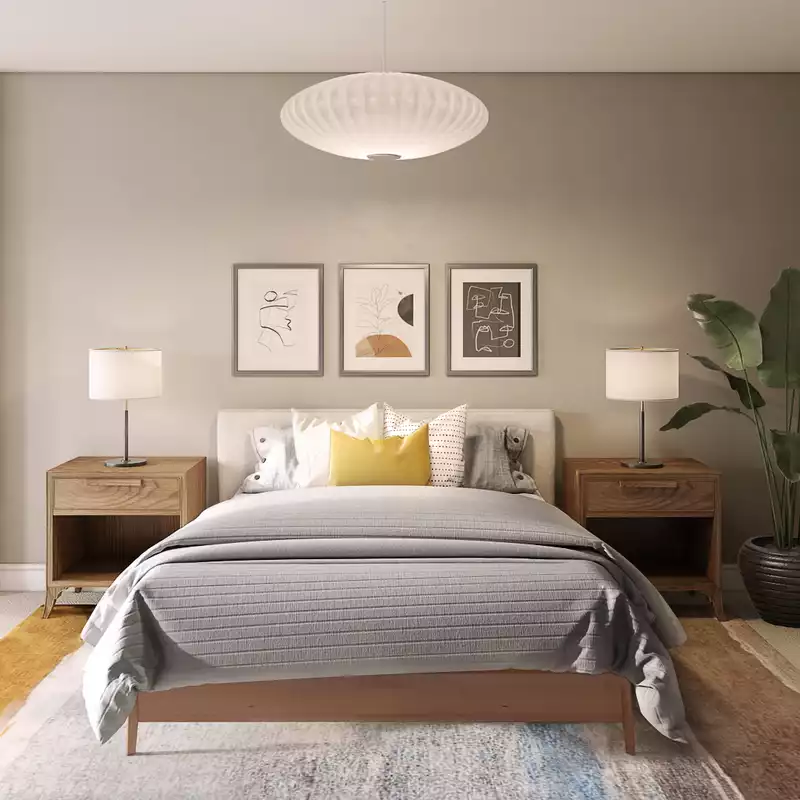 Modern, Midcentury Modern, Scandinavian Bedroom Design by Havenly Interior Designer Jessie
