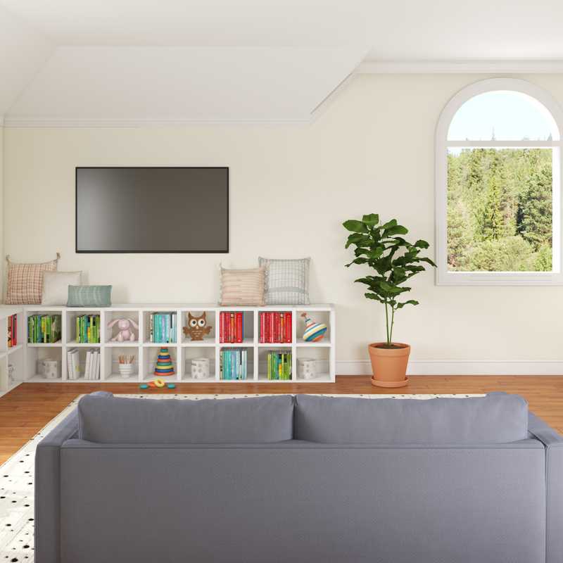 Bohemian Living Room Design by Havenly Interior Designer Nichole