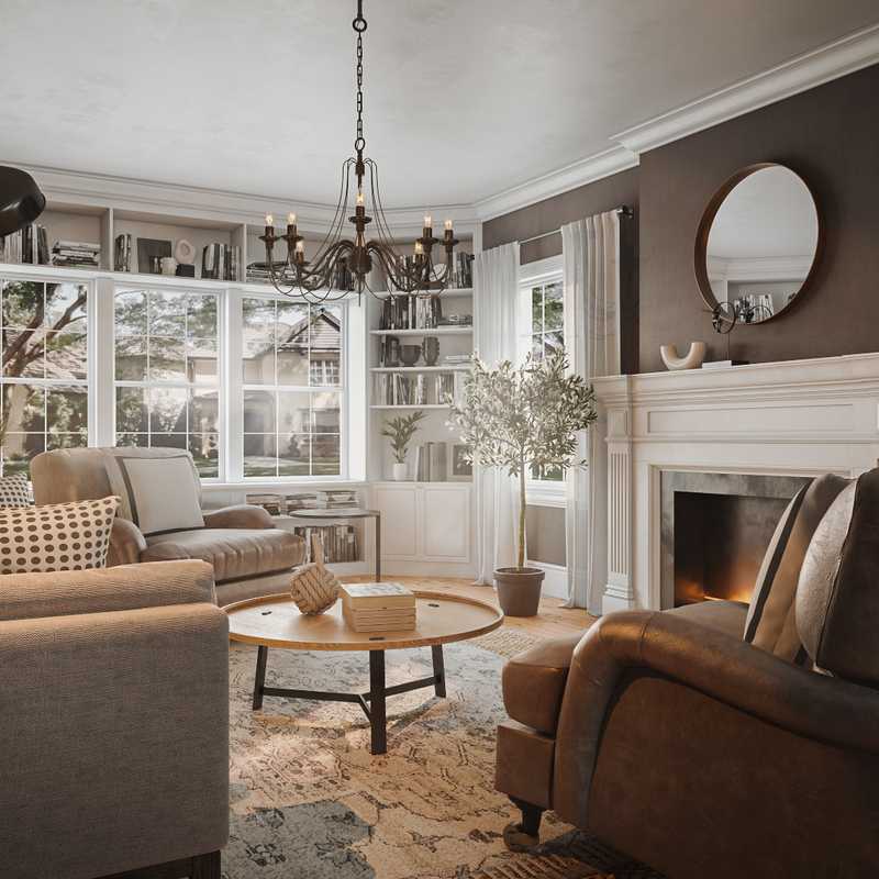Modern, Eclectic, Traditional Living Room Design by Havenly Interior Designer Shirley