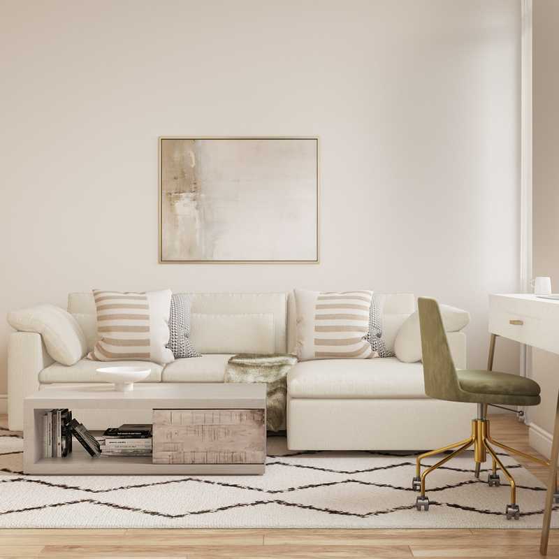 Modern, Bohemian Living Room Design by Havenly Interior Designer Jacqueline