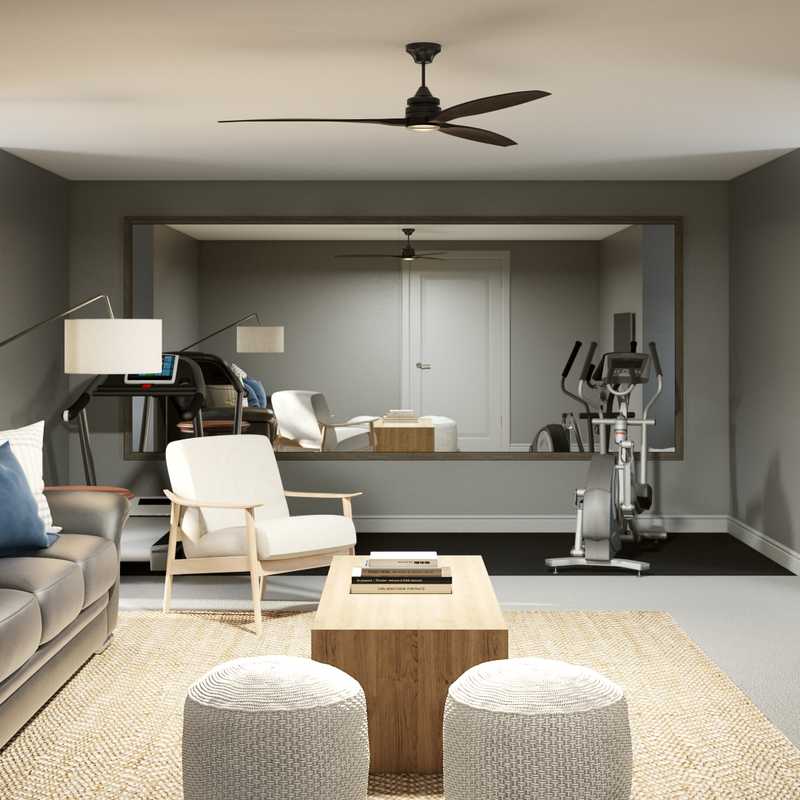 Contemporary Living Room Design by Havenly Interior Designer Cristina