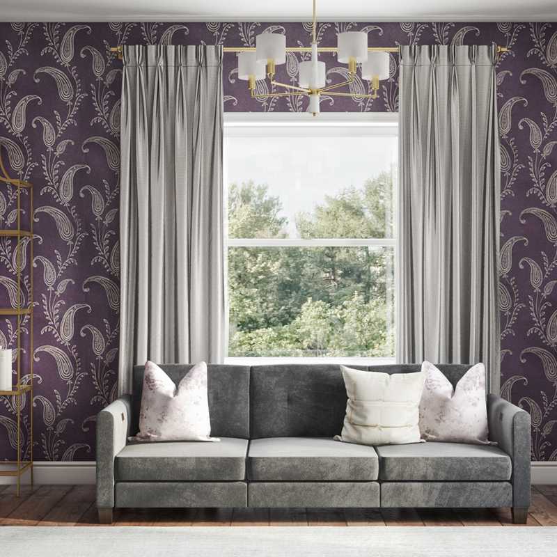 Classic, Transitional Living Room Design by Havenly Interior Designer Monica