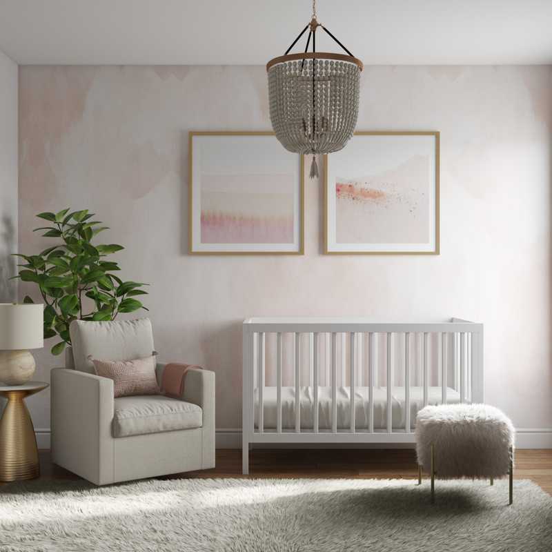 Classic, Eclectic, Bohemian, Traditional Nursery Design by Havenly Interior Designer Shauna