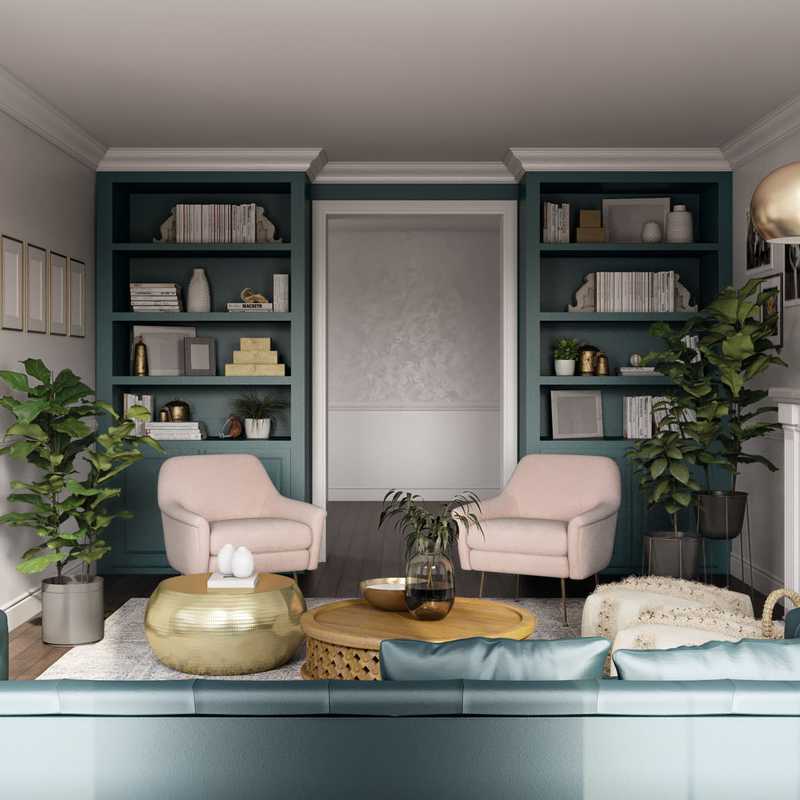 Eclectic, Bohemian Living Room Design by Havenly Interior Designer Ghianella