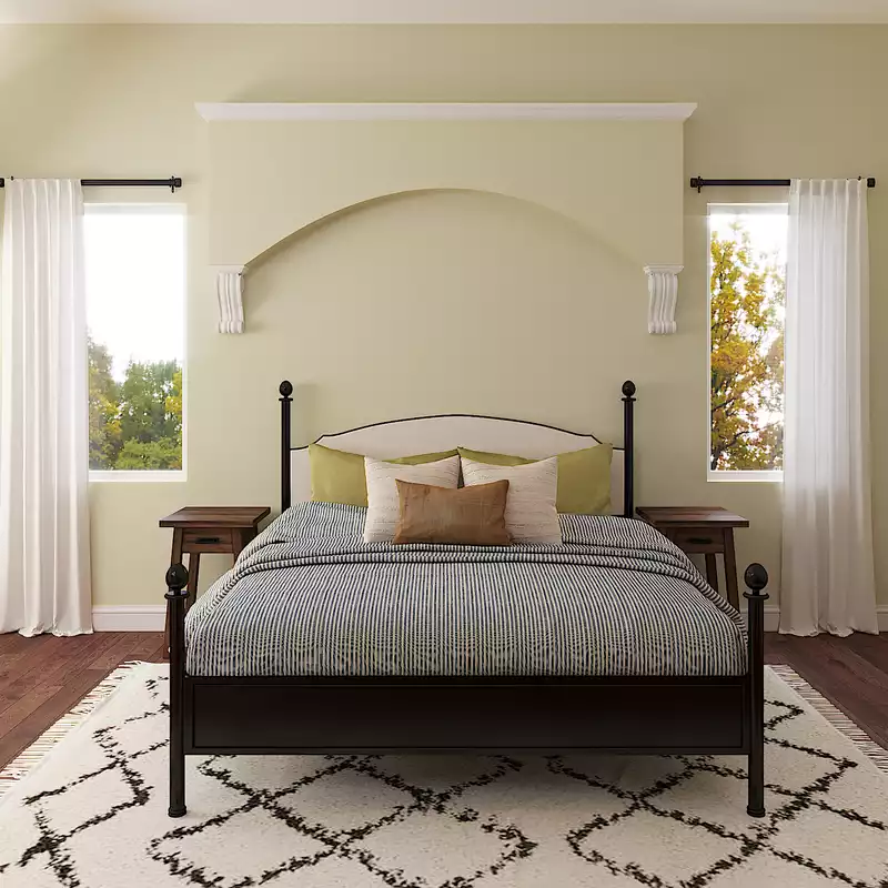 Eclectic Bedroom Design by Havenly Interior Designer Sara
