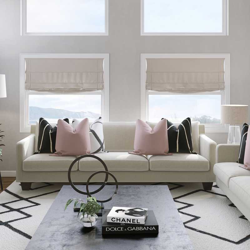 Modern Living Room Design by Havenly Interior Designer Lindsay