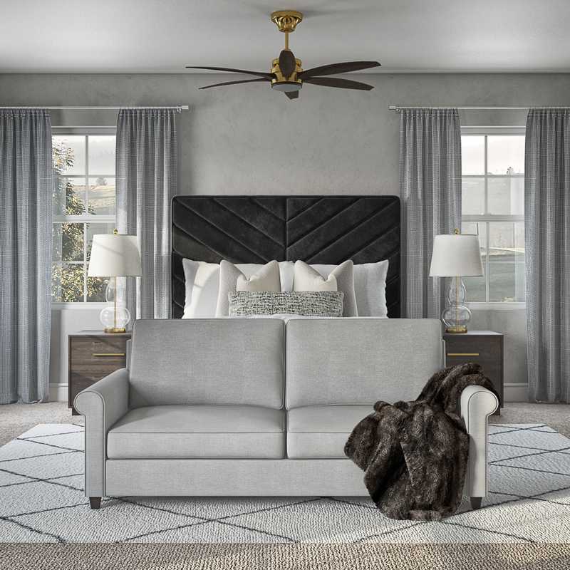 Contemporary, Glam Bedroom Design by Havenly Interior Designer Yoseika